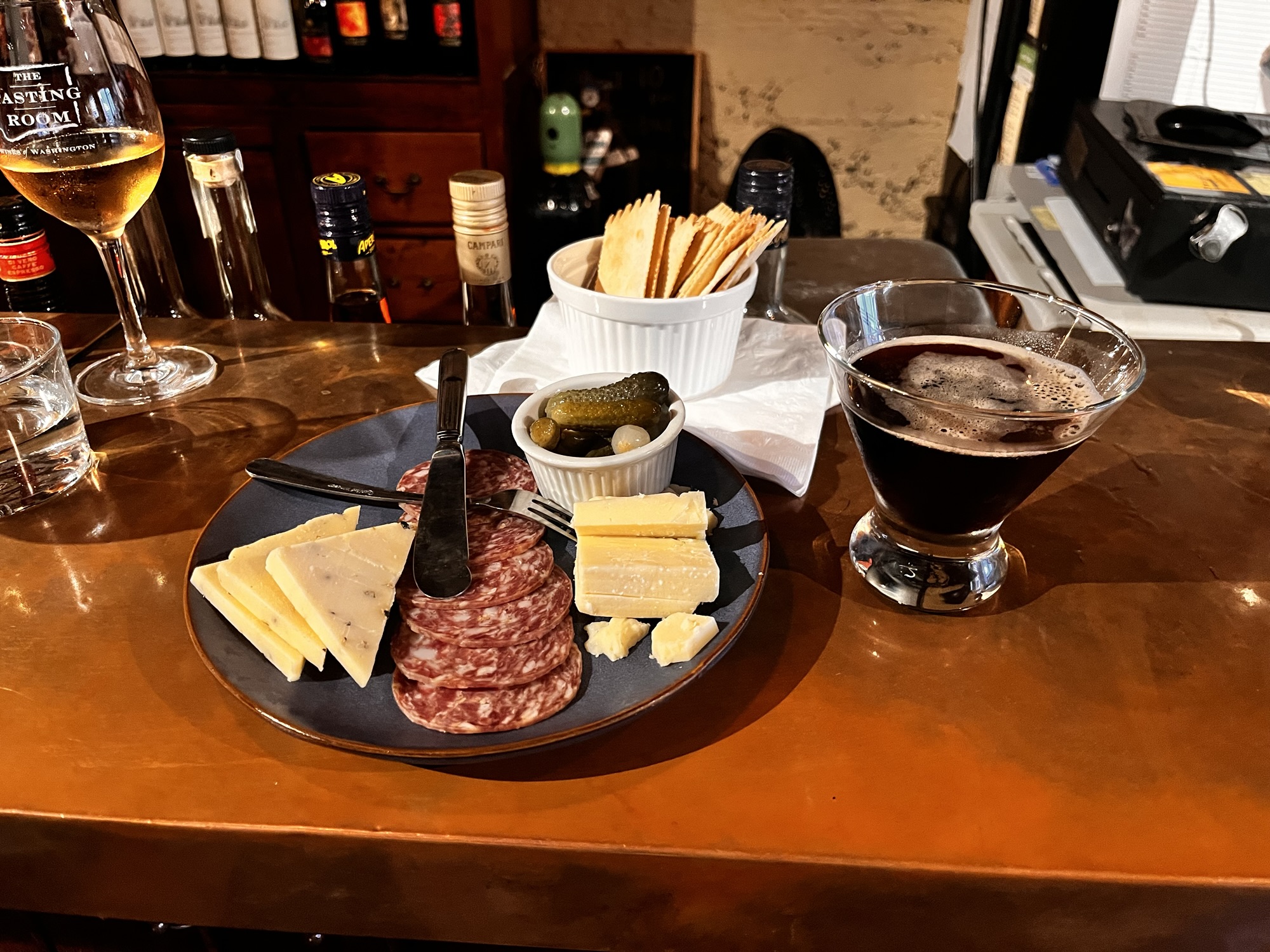 Charcuterie plate at The Tasting Room